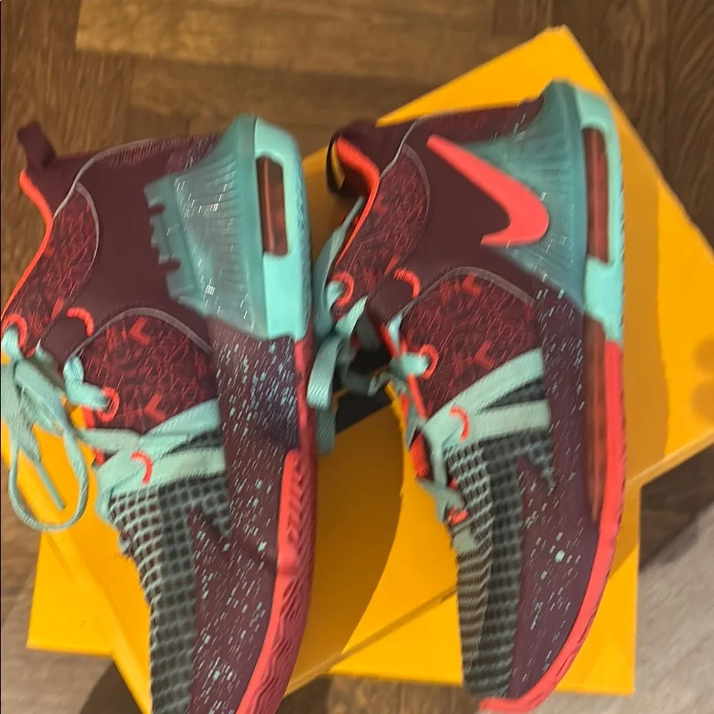Nike Kids Sneakers - Red and Teal